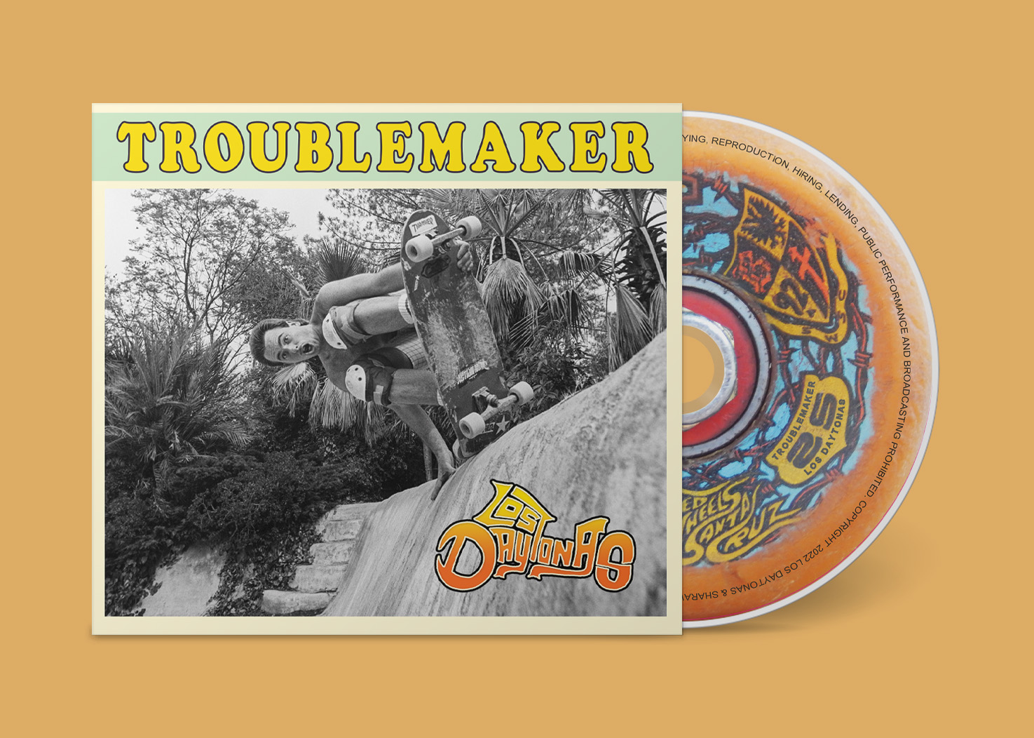 SRW195a_bandcamp_CD_template Los Daytonas - Troublemaker (Digipack CD) - SHARAWAJI.COM